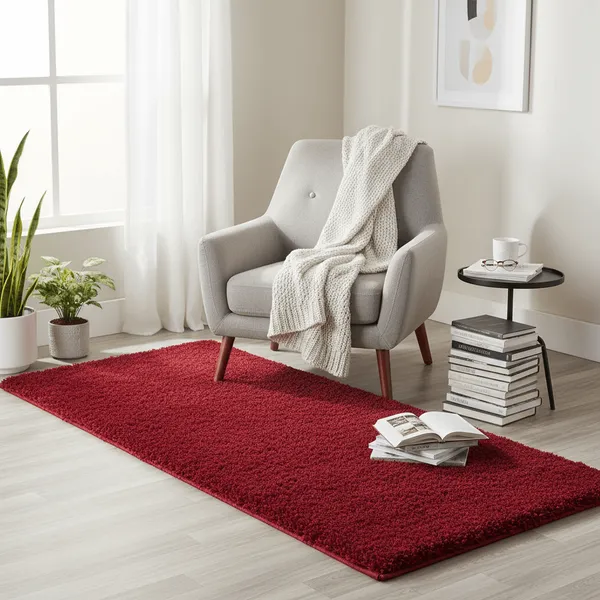 Affinity_Shaggy_Carpet_Rug_Red_Microfiber
