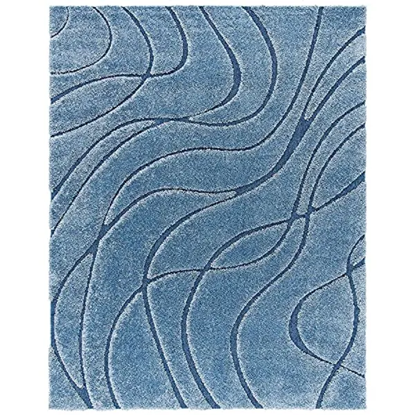 Fuzora_Shaggy_Carpet_Rug_Blue_Microfiber