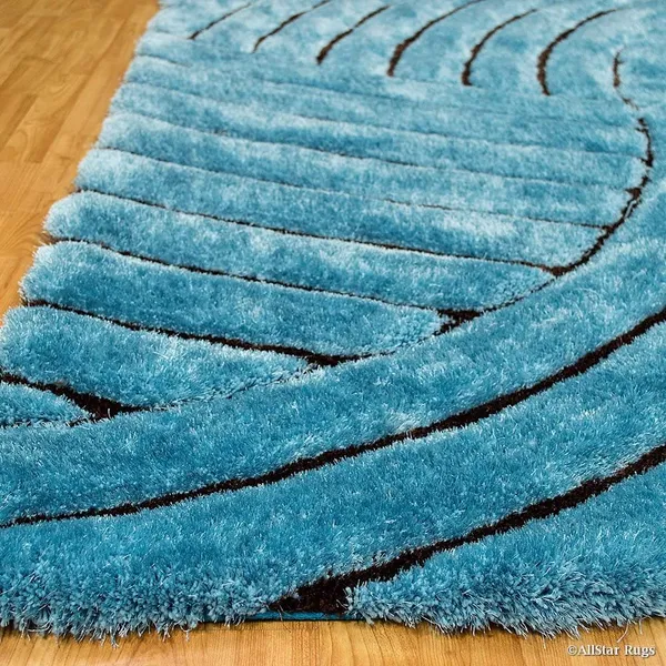 Lushon_Shaggy_Carpet_Rug_Blue_Microfiber