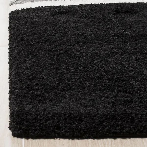 Cuddlify_Shaggy_Carpet_Rug_Black_Microfiber