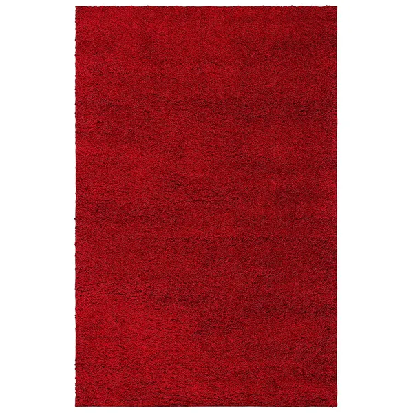 Snuggo_Shaggy_Carpet_Rug_Red_Microfiber