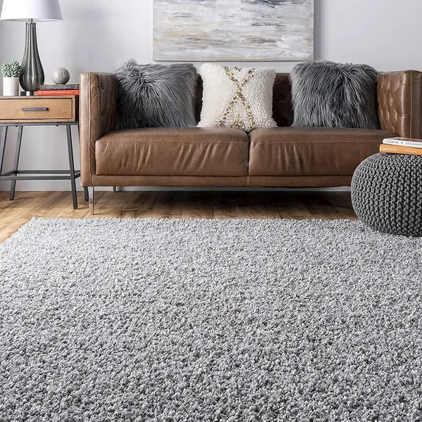 Cozyfy_Shaggy_Carpet_Rug_Gray_Microfiber