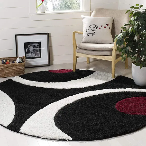 Chicshrit_Round_Shaggy_Carpet_Rug