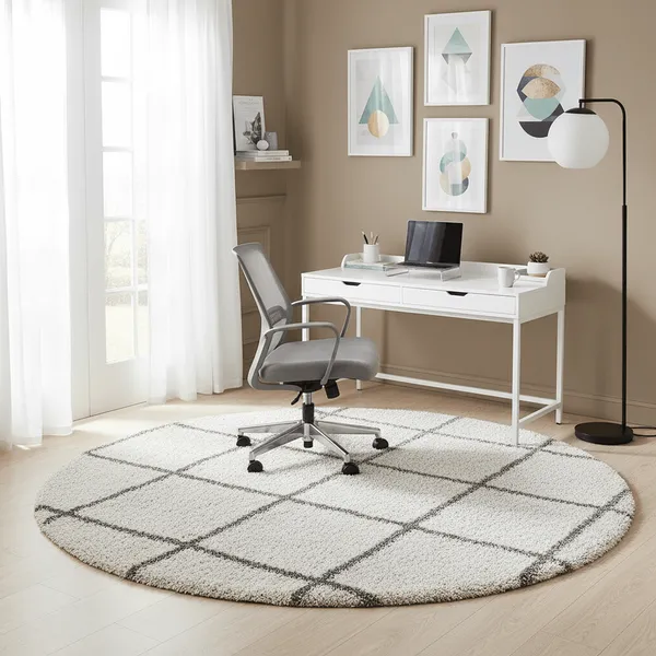 Mosaic_Round_Shaggy_Carpet_Rug