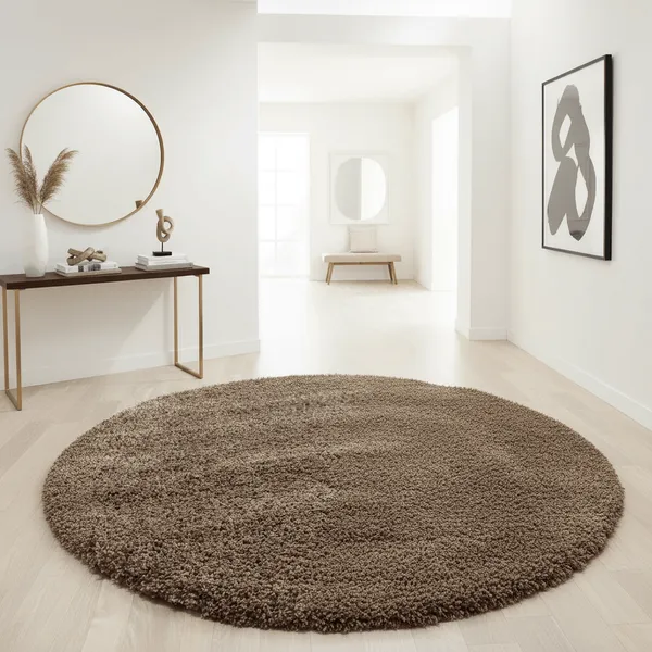 Echoes_Round_Shaggy_Carpet_Rug