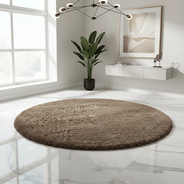 Echoes_Round_Shaggy_Carpet_Rug