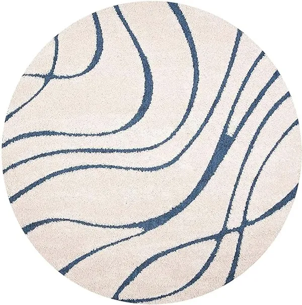 Luxe_Round_Shaggy_Carpet_Rug_Ivory_Microfiber