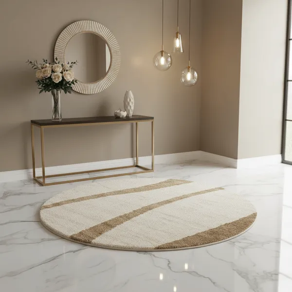Essence_Round_Shaggy_Carpet_Rug