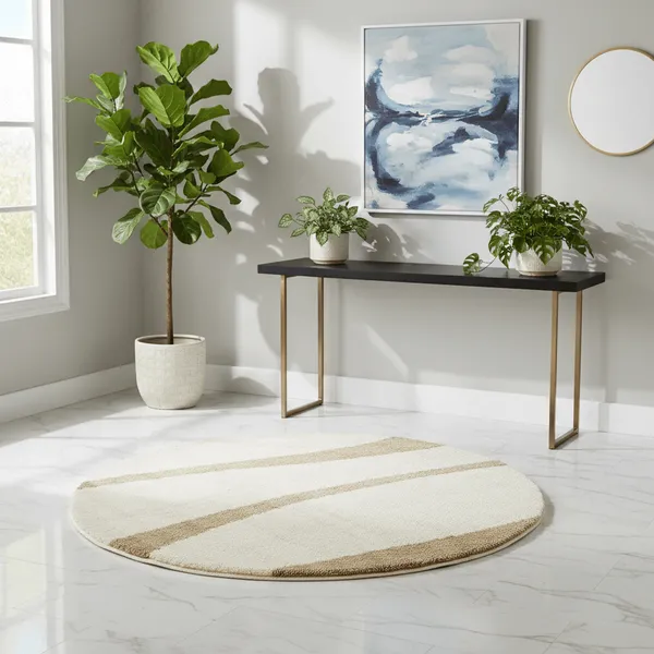 Essence_Round_Shaggy_Carpet_Rug