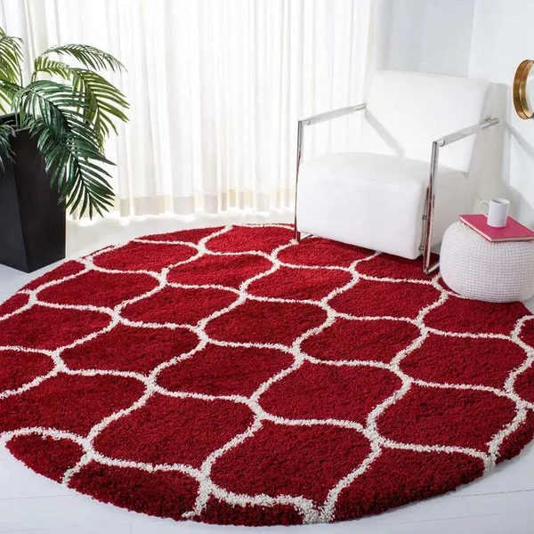 Elysian_Round_Shaggy_Carpet_Rug