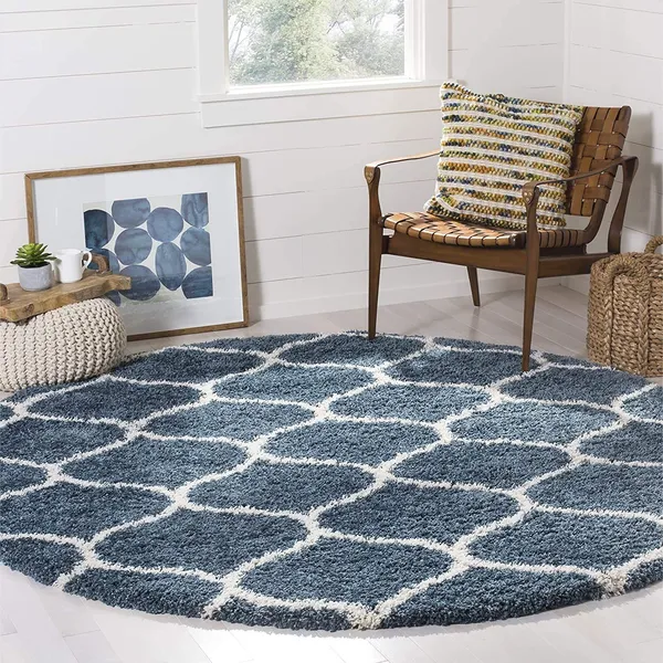 Anak_Round_Shaggy_Carpet_Rug