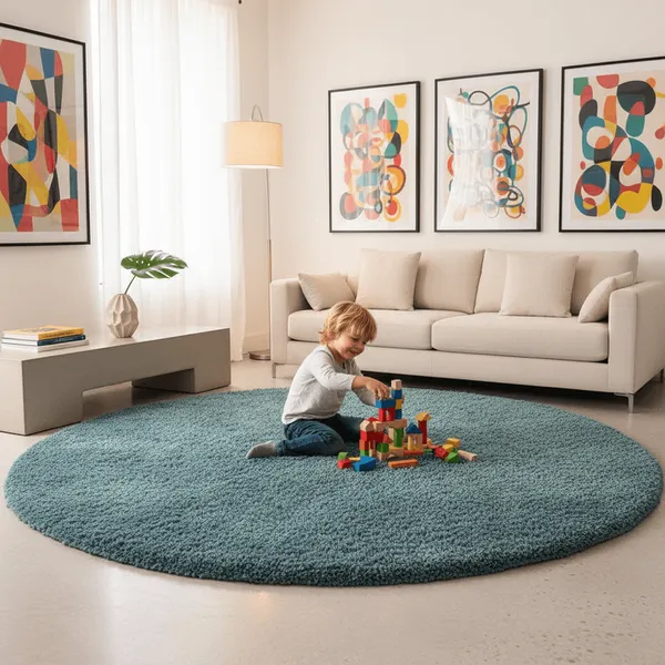 Loom_Round_Shaggy_Carpet_Rug