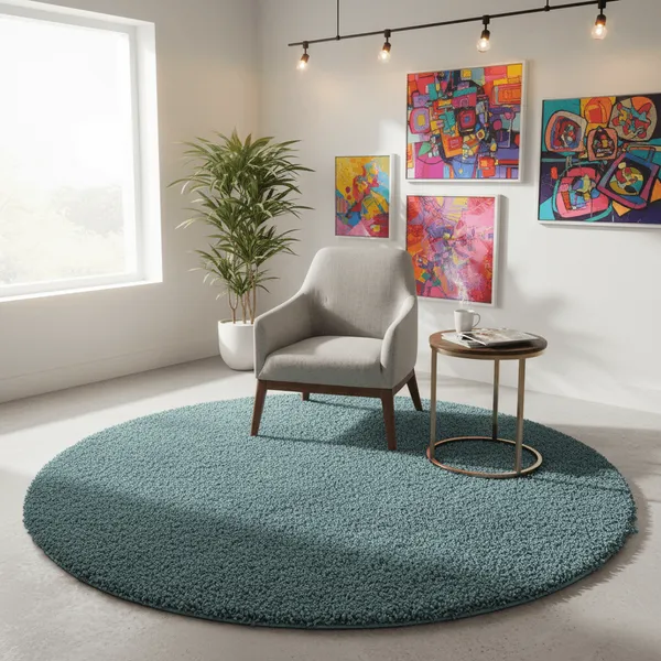 Loom_Round_Shaggy_Carpet_Rug