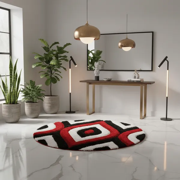 Dupes_Round_Shaggy_Carpet_Rug