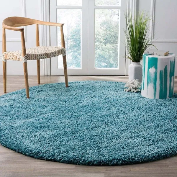 Console_Round_Shaggy_Carpet_Rug