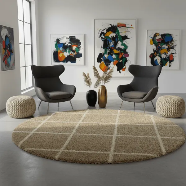 Chenille_Round_Shaggy_Carpet_Rug