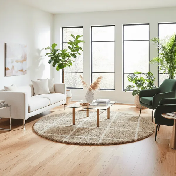 Chenille_Round_Shaggy_Carpet_Rug