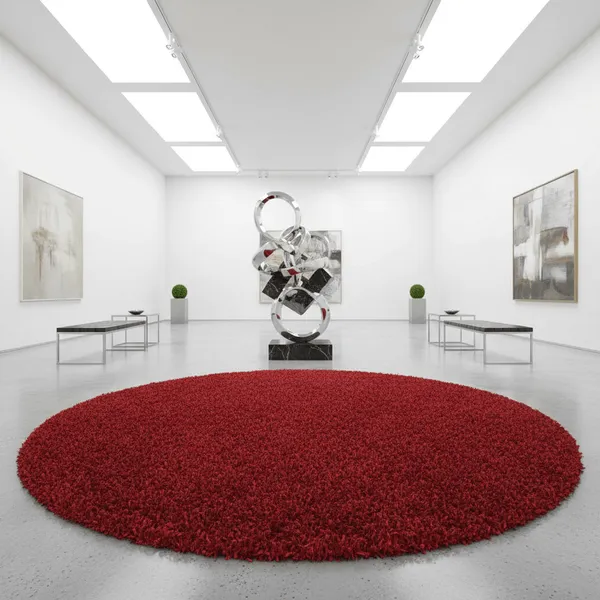 Elysian_Round_Shaggy_Carpet_Rug