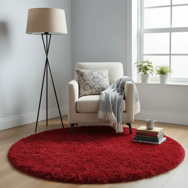 Elysian_Round_Shaggy_Carpet_Rug