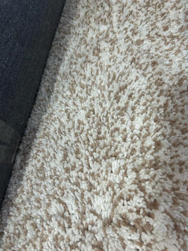Consuls_Round_Shaggy_Carpet_Rug_Beige_Microfiber