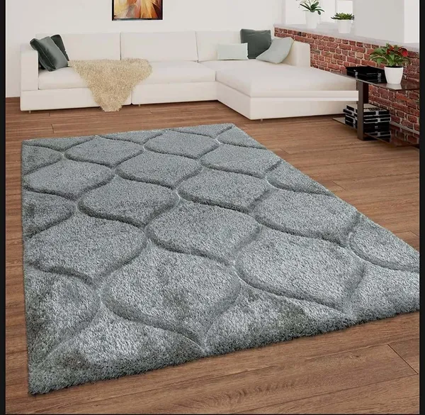 Fuzzyza_Shaggy_Carpet_Rug_Gray_Microfiber