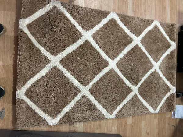 Cuddlora_Shaggy_Carpet_Rug_Brown_Microfiber
