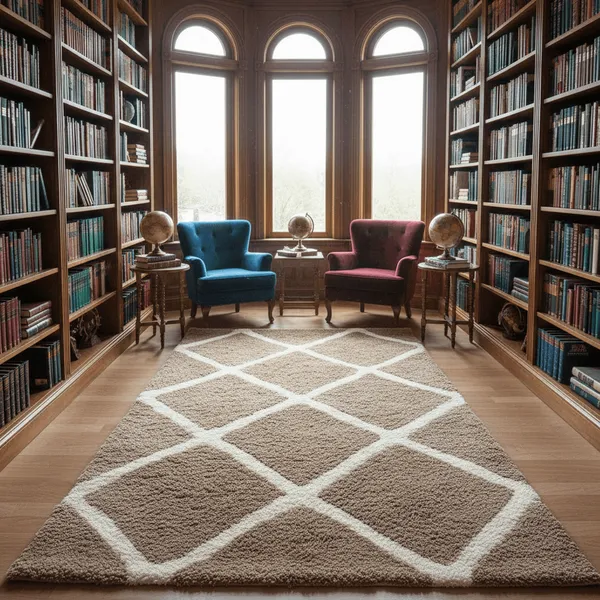 Cuddlora_Shaggy_Carpet_Rug_Brown_Microfiber