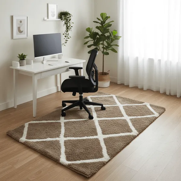 Cuddlora_Shaggy_Carpet_Rug_Brown_Microfiber
