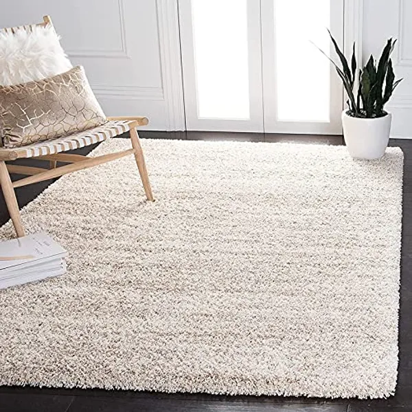 Lushove_Shaggy_Carpet_Rug_White_Microfiber