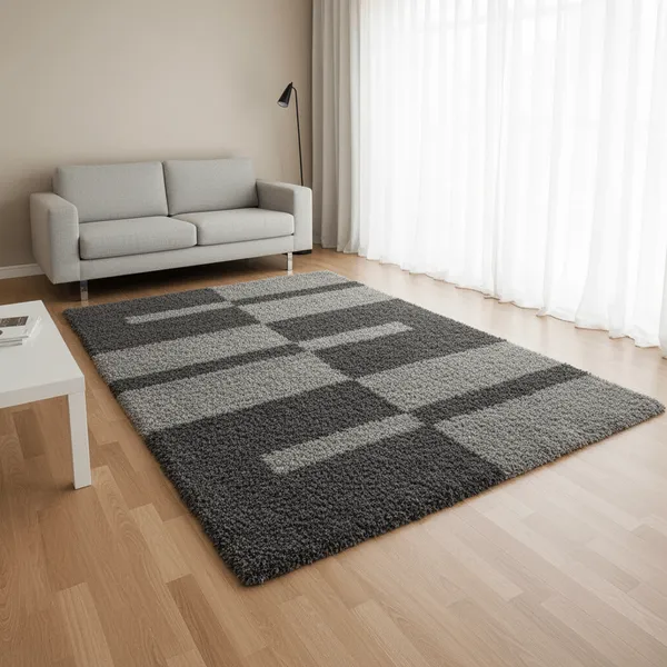 Shaganza_Shaggy_Carpet_Rug_Gray_Microfiber