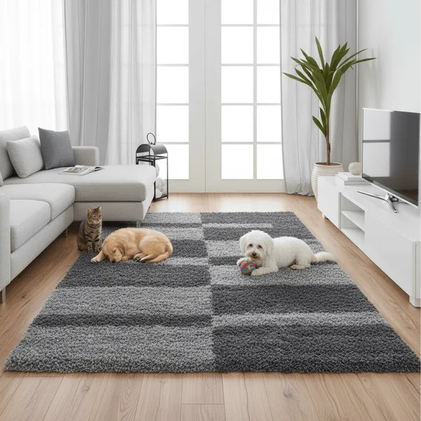 Shaganza_Shaggy_Carpet_Rug_Gray_Microfiber