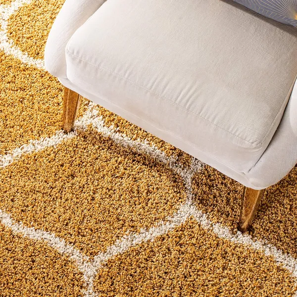 Snugario_Shaggy_Carpet_Rug_Brown_Microfiber
