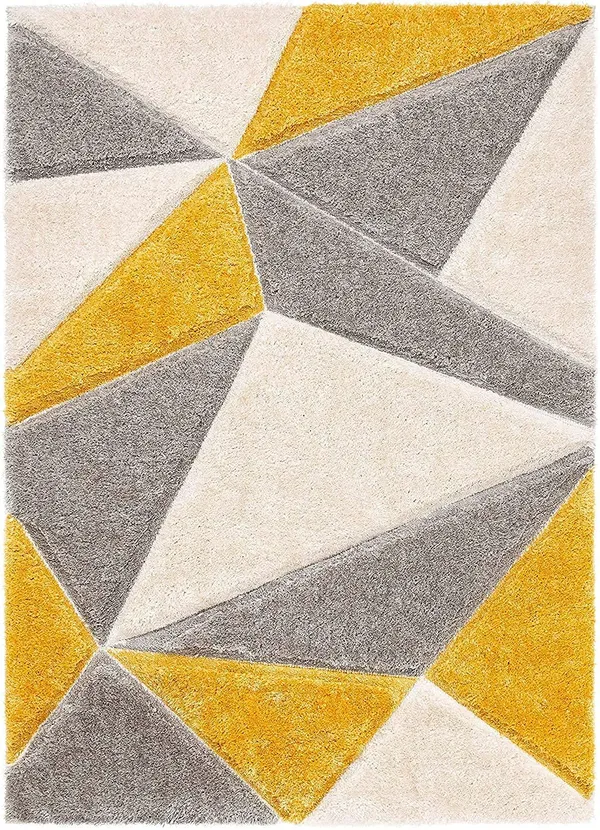 Fuzurio_Shaggy_Carpet_Rug_Yellow_Microfiber