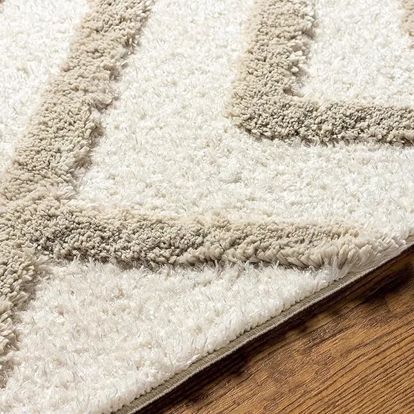 Cozeen_Shaggy_Carpet_Rug_Beige_Microfiber