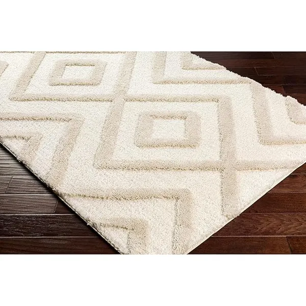 Cozeen_Shaggy_Carpet_Rug_Beige_Microfiber