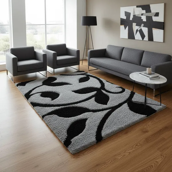 Rugora_Shaggy_Carpet_Rug_White_Microfiber