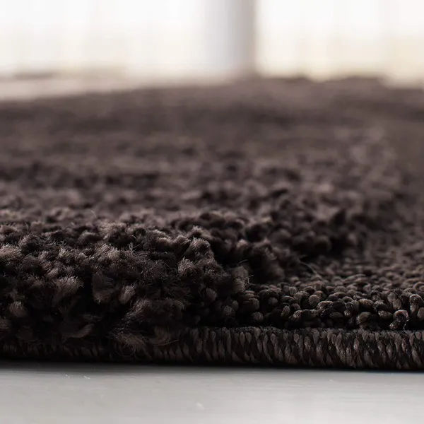 Dreamy_Round_Shaggy_Carpet_Rug_Brown_Microfiber