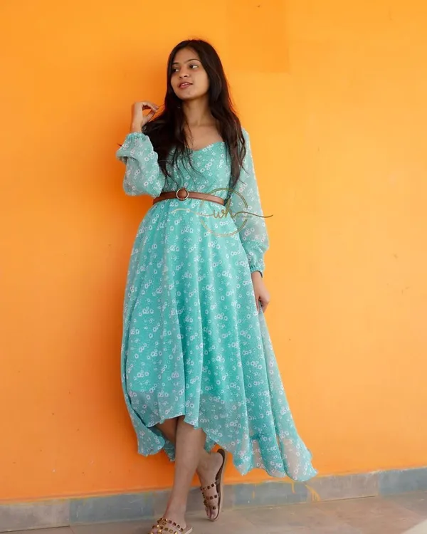 Light_Blue_Georgette_Printed_Flared_Maxi_Dress_For_Women