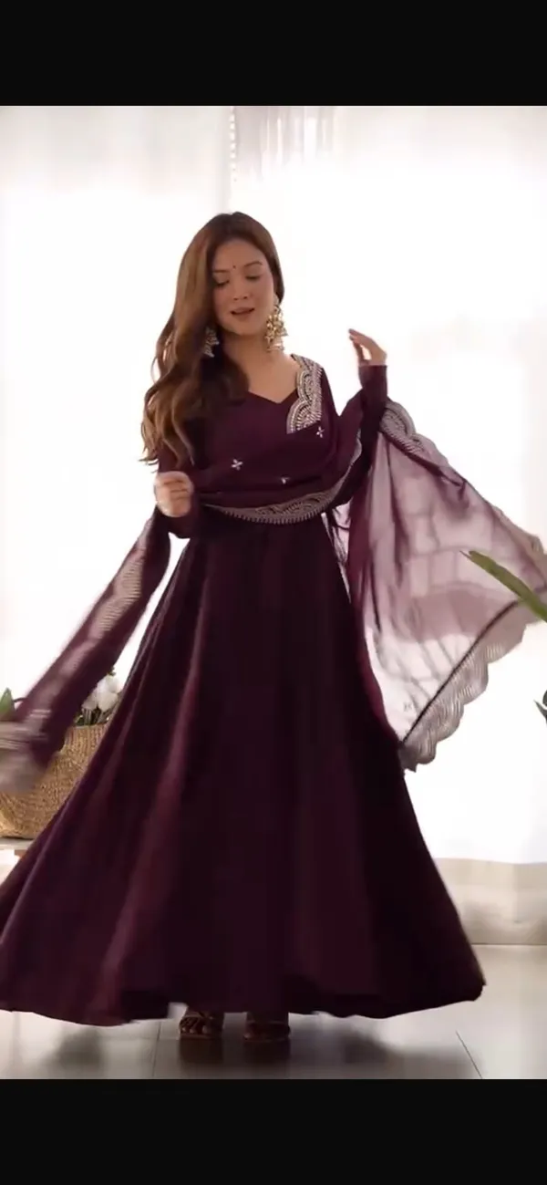 Maroon_Embroidered_Anarkali_Suit_Set_for_Women