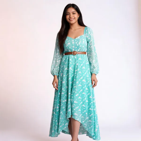 Light_Blue_Georgette_Printed_Flared_Maxi_Dress_For_Women