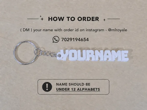 3d_Customized_Name_Keychain_unique