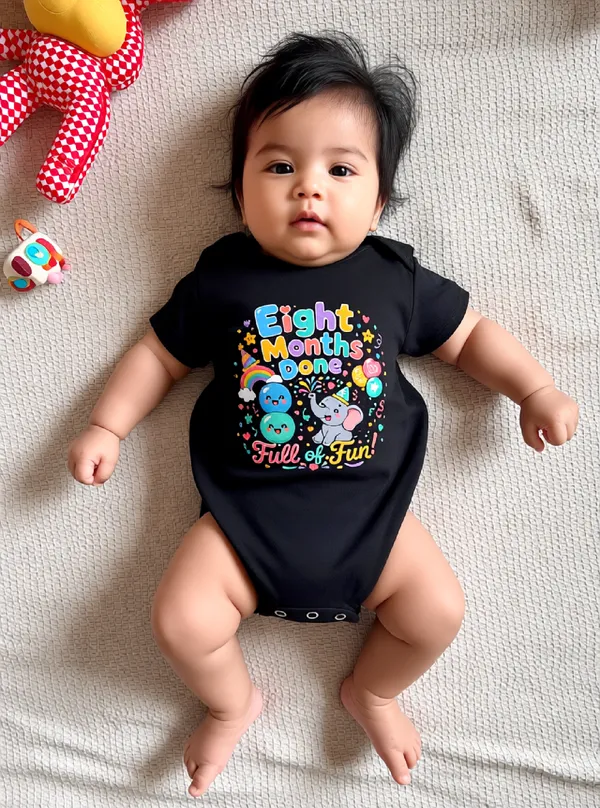 Black_Cotton_Short_Sleeve_Graphic_Bodysuit_For_Kids
