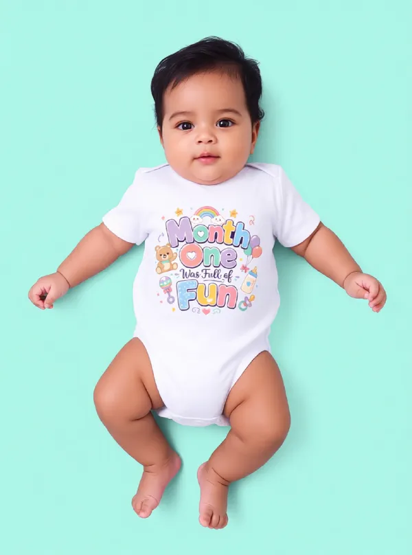 White_Cotton_Short_Sleeve_Printed_Bodysuit_For_Kids