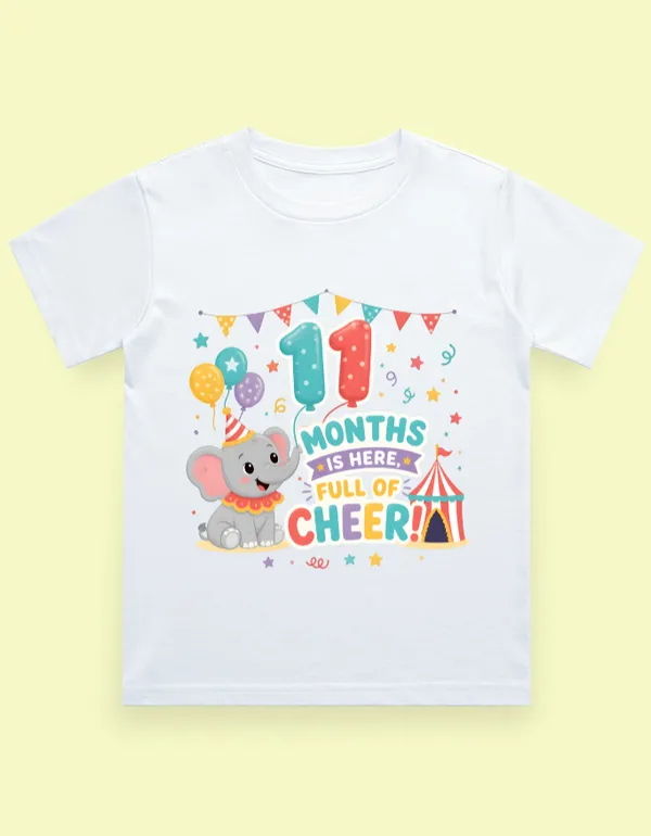 White_Cotton_Short_Sleeve_Milestone_T_Shirt_For_Kids