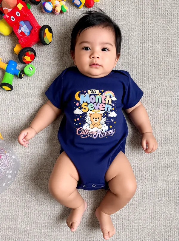 Navy_Cotton_Short_Sleeve_Printed_Onesie_For_Kids