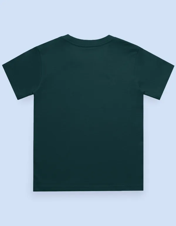 Dark_Green_Cotton_Regular_Fit_Graphic_T_Shirt_For_Kids