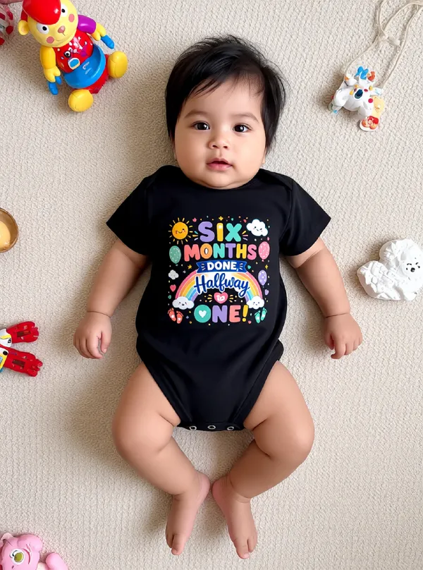 Black_Cotton_Short_Sleeve_Graphic_Onesie_For_Kids