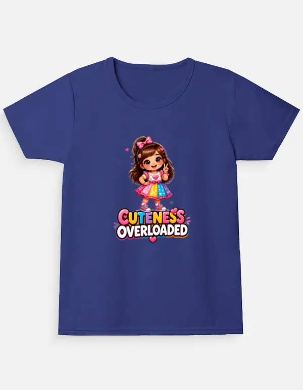 Blue_Cotton_Short_Sleeve_Graphic_T_Shirt_For_Girls