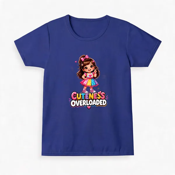 Blue_Cotton_Short_Sleeve_Graphic_T_Shirt_For_Girls