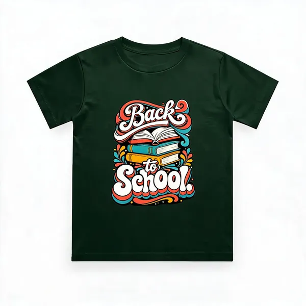 Dark_Green_Cotton_Regular_Fit_Graphic_T_Shirt_For_Kids